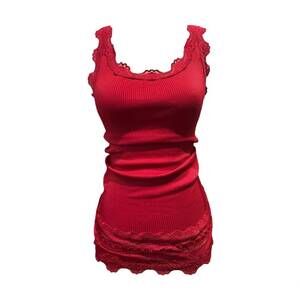NEW ROSEMUNDE women's benita silk top in red